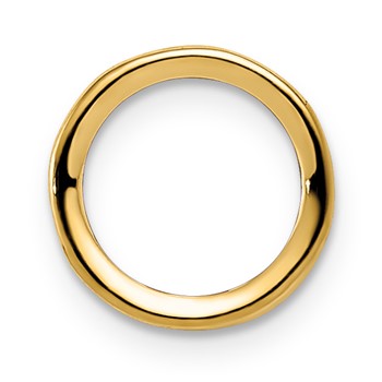 14k 6mm Round Stone Bezel Pendant Mounting