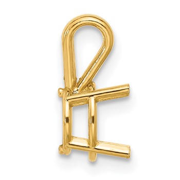 14k 7mm Round Stone Pendant Mounting — alternate view