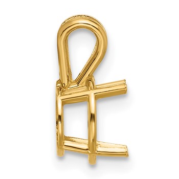 14k 8mm Round Stone Pendant Mounting — alternate view