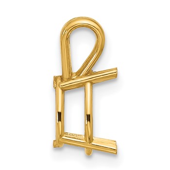 14k 9x6mm Pear Stone Pendant Mounting — alternate view