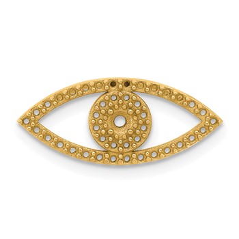 14k Small Evil Eye Chain Slide Mounting