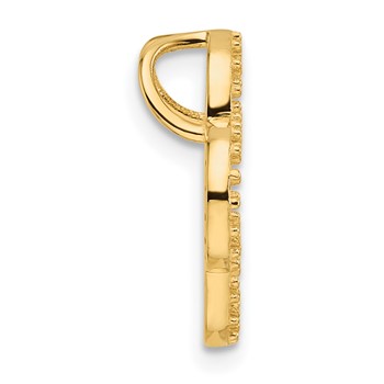 14k Holds 36-1.1mm Stones Small Quatrefoil Design Pendant Mounting — alternate view