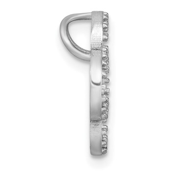 14k White Gold Holds 36-1.1mm Stones Small Quatrefoil Design Pendant Mounting — alternate view