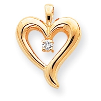 14k Moissanite Pendant