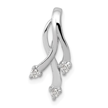 14k White Gold VS Diamond pendant