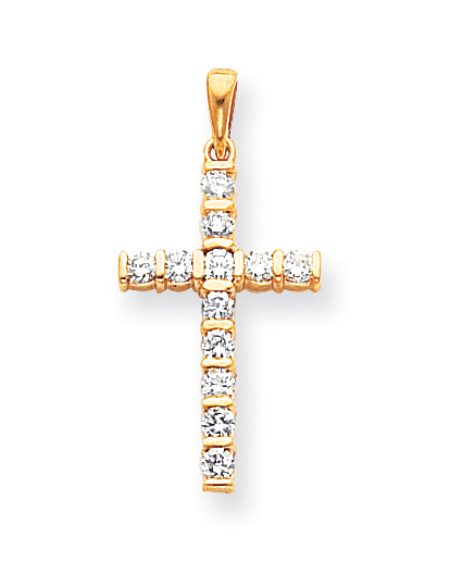 14k Moissanite Pendant