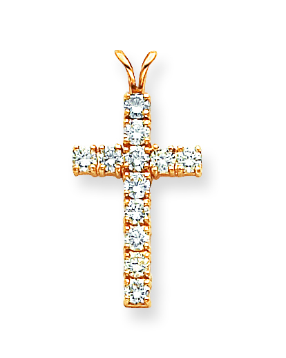 14k Moissanite Pendant