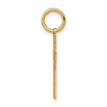 14K Laser Designed Cross Charm — alternate view