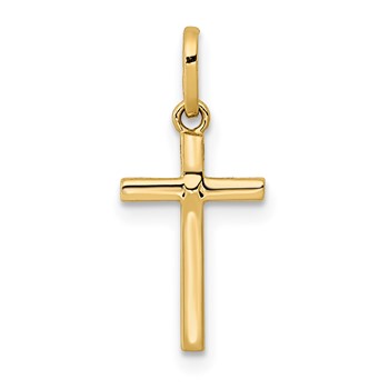 14k Polished Cross Pendant