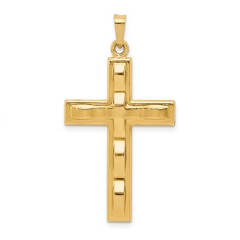 14k Polished Cross Pendant