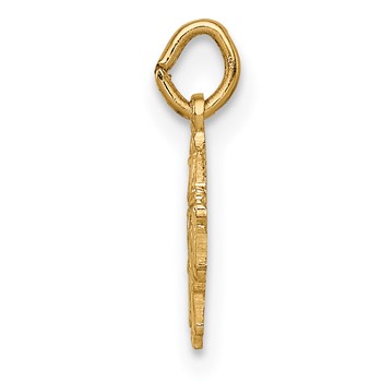 14k Polished Solid Tiny 4-Way Medal Charm — alternate view