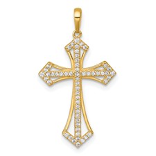 ★COURONNE★ Tiffn Cross 21_RCBRX23219PIX Two Tone Gold Face of Jesus Crown of Thorns Religious Charm