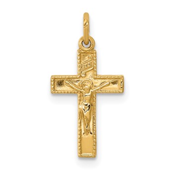14k INRI Crucifix Charm
