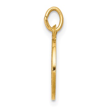 14k Polished and Satin Solid Holy Trinity Medal Charm — alternate view