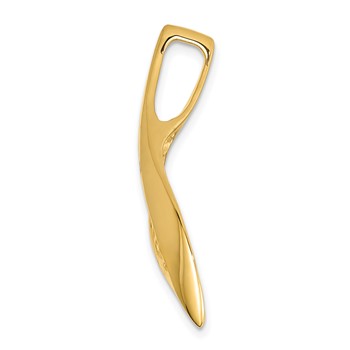 14k Fancy Peg-Set Diamond Slide Mounting Fits up to 4mm Regular/6mm Fancy or Reversible Omega — alternate view