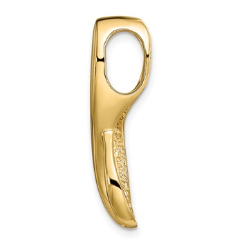 14k Two-tone Peg-Set Diamond Fancy Slide Mounting Fits up to 6mm Regular/8mm Fancy or Reversible Omega — alternate view