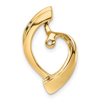 14k Peg-Set Diamond Slide Mounting Fits up to 2mm Regular/4mm Fancy or Reversible Omega