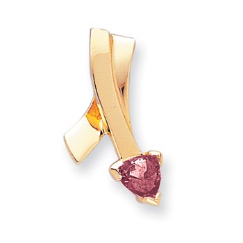 14k 7mm Rhodolite Garnet slide