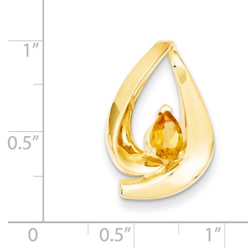 14k Citrine slide — alternate view