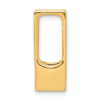 14k Holds 7.5mm Stone Slide Mounting Fits up to 8mm Regular/10mm Fancy or Reversible Omega — alternate view