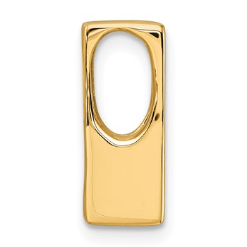 14k Holds 4.1mm Stone Slide Mounting Fits up to 4mm Regular/6mm Fancy or Reversible Omega — alternate view