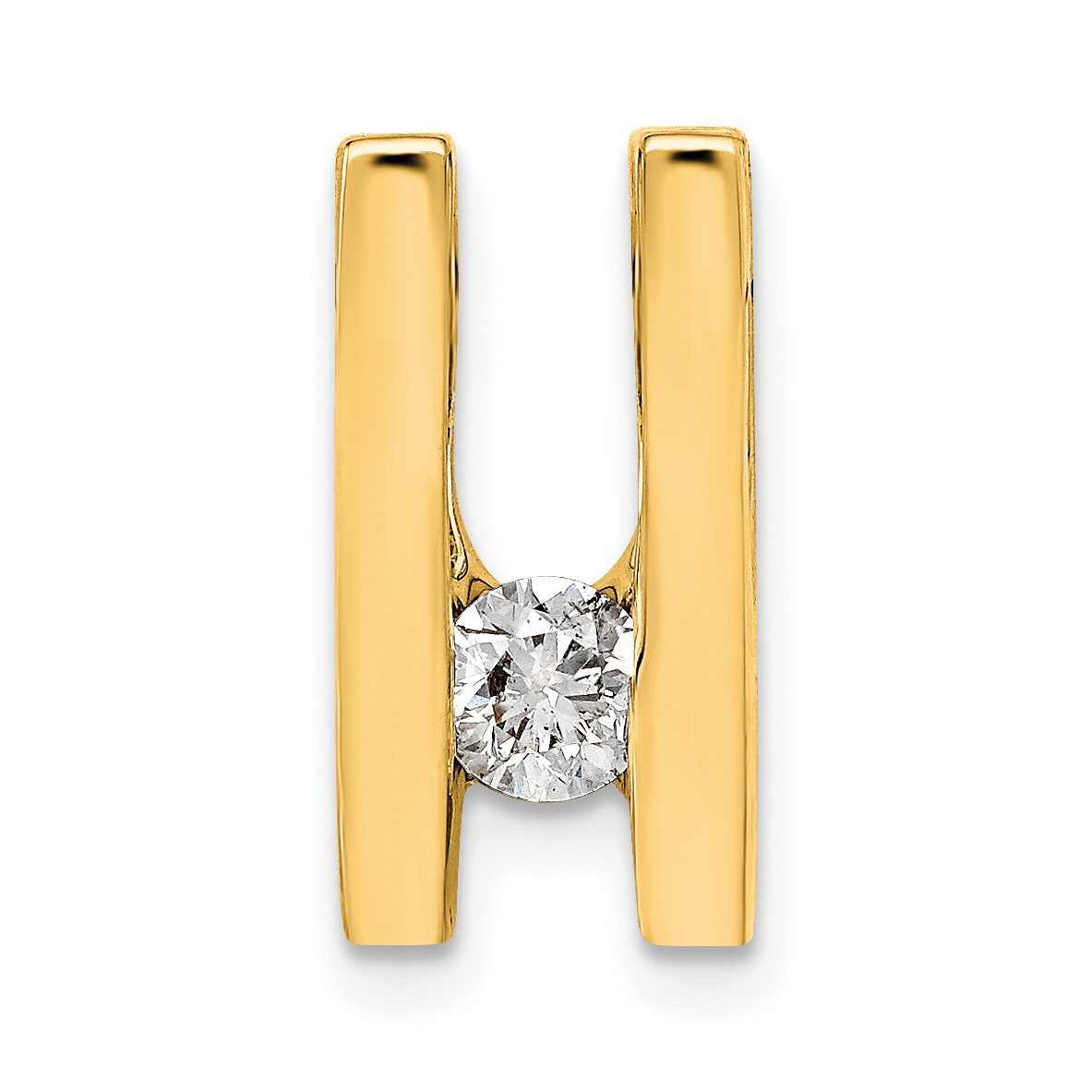 14k Moissanite Slide