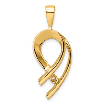 14k Holds 4mm Stone Slide Mounting Fits up to 2mm Regular/6mm Fancy or Reversible Omega