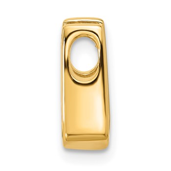 14k Polished Completed Fancy Moissanite Pendant — alternate view