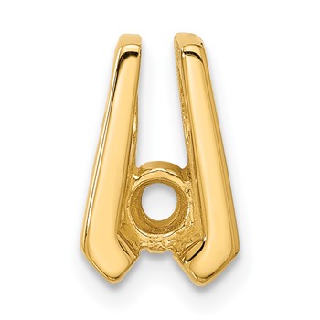14k Holds 4.0mm Stone Slide Mounting Fits up to 2mm Regular/3mm Fancy or Reversible Omega