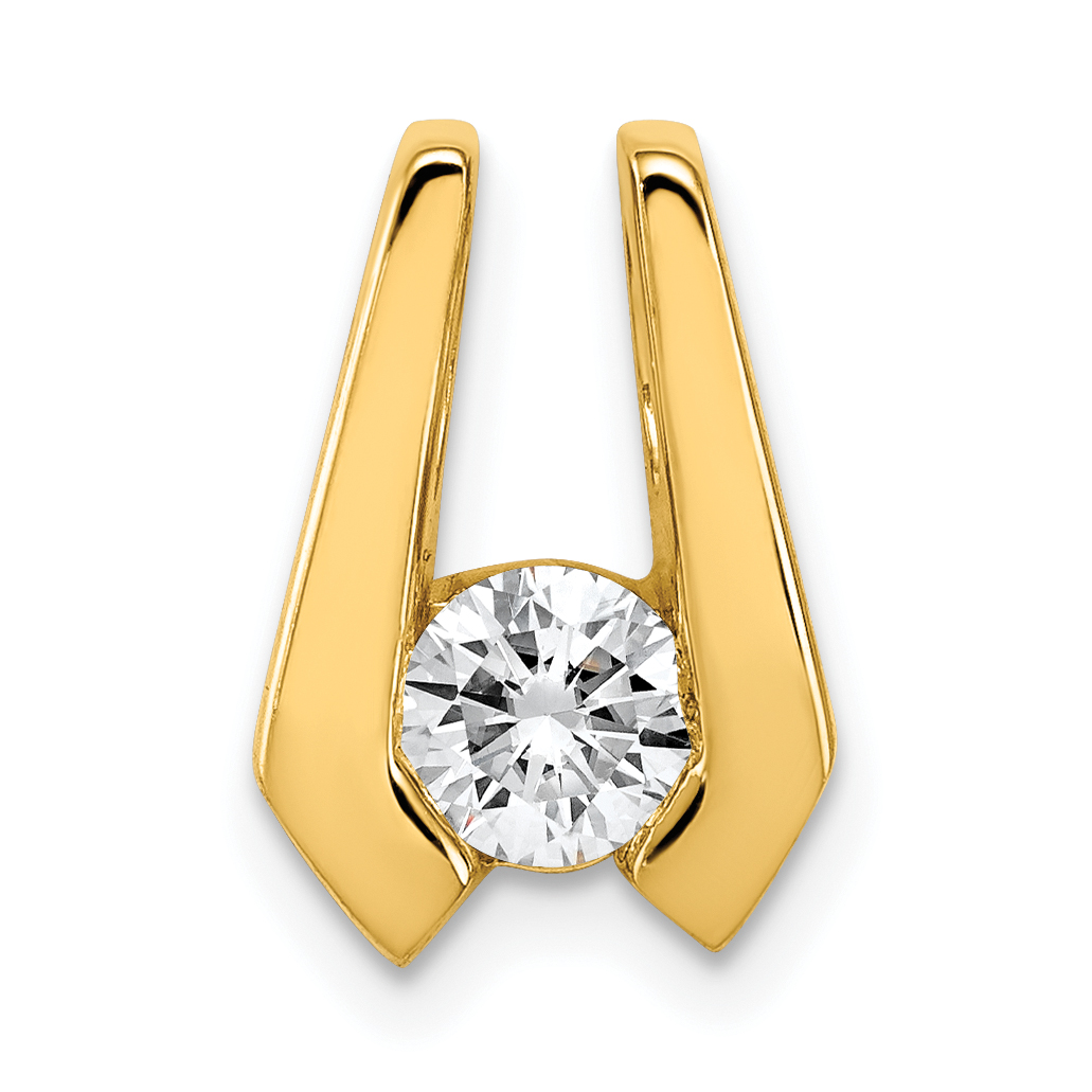 14k Moissanite Slide