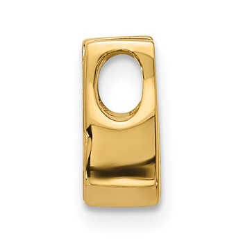 14k Holds 3.75mm Stone Slide Mounting Fits up to 2mm Regular/3mm Fancy or Reversible Omega — alternate view