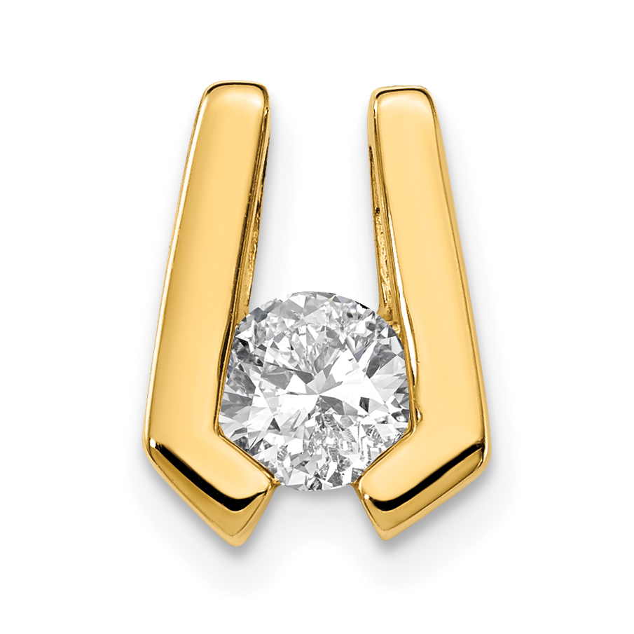 14k Moissanite Slide