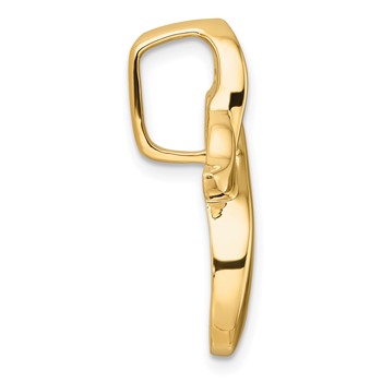 14k Peg-Set and Channel Diamond Slide Mounting Fits up to 6mm Regular/8mm Fancy or Reversible Omega — alternate view