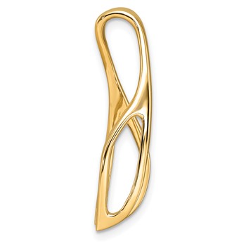 14k Peg-Set Diamond Slide Mounting Fits up to 6mm Regular/8mm Fancy or Reversible Omega — alternate view