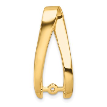 14k Peg-Set Diamond Slide Mounting Fits up to 6mm Regular/8mm Fancy or Reversible Omega