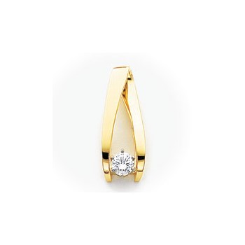 14k Moissanite Slide