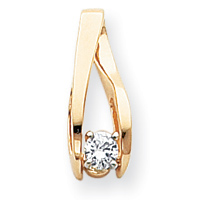14k Moissanite Slide