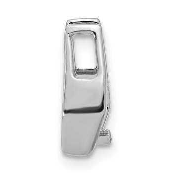 14k White Gold Holds 5.25mm Stone Slide Mounting Fits up to 3mm Fancy or Reversible Omega Only — alternate view