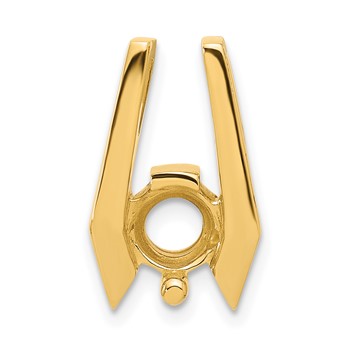 14k Holds 6.5mm Stone Slide Mounting Fits up to 2mm Regular/5mm Fancy or Reversible Omega