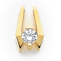 14k Moissanite Slide