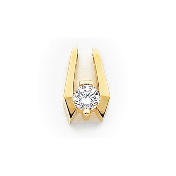 14k Moissanite Slide