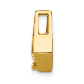 14k Holds 5.75mm Stone Slide Mounting Fits up to 2mm Regular/5mm Fancy or Reversible Omega — alternate view