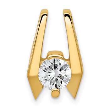 14k Holds 5.75mm Stone Slide Mounting Fits up to 2mm Regular/5mm Fancy or Reversible Omega