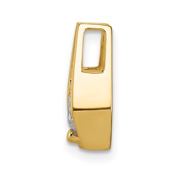 14k Holds 5.25mm Stone Slide Mounting Fits up to 3mm Fancy or Reversible Omega Only — alternate view