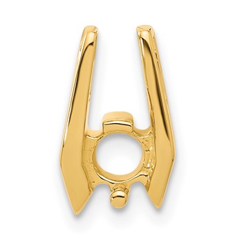 14k Holds 4.75mm Stone Slide Mounting Fits up to 3mm Fancy or Reversible Omega Only