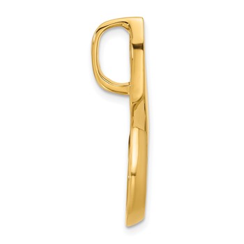 14k Fancy Peg-Set Diamond Slide Mounting Fits up to 6mm Regular/Fancy/Reversible Omega — alternate view