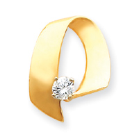 14k Moissanite Slide