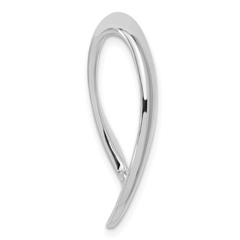 14k White Gold Fancy Peg-Set Diamond Slide Mounting Fits up to 10mm Regular/Fancy/Reversible Omega — alternate view