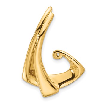 14k Peg-Set Diamond Slide Mounting Fits up to 2mm Regular/6mm Fancy or Reversible Omega