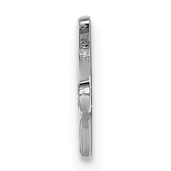 Sterling Silver Rhodium-plated Medical ID Plate — alternate view
